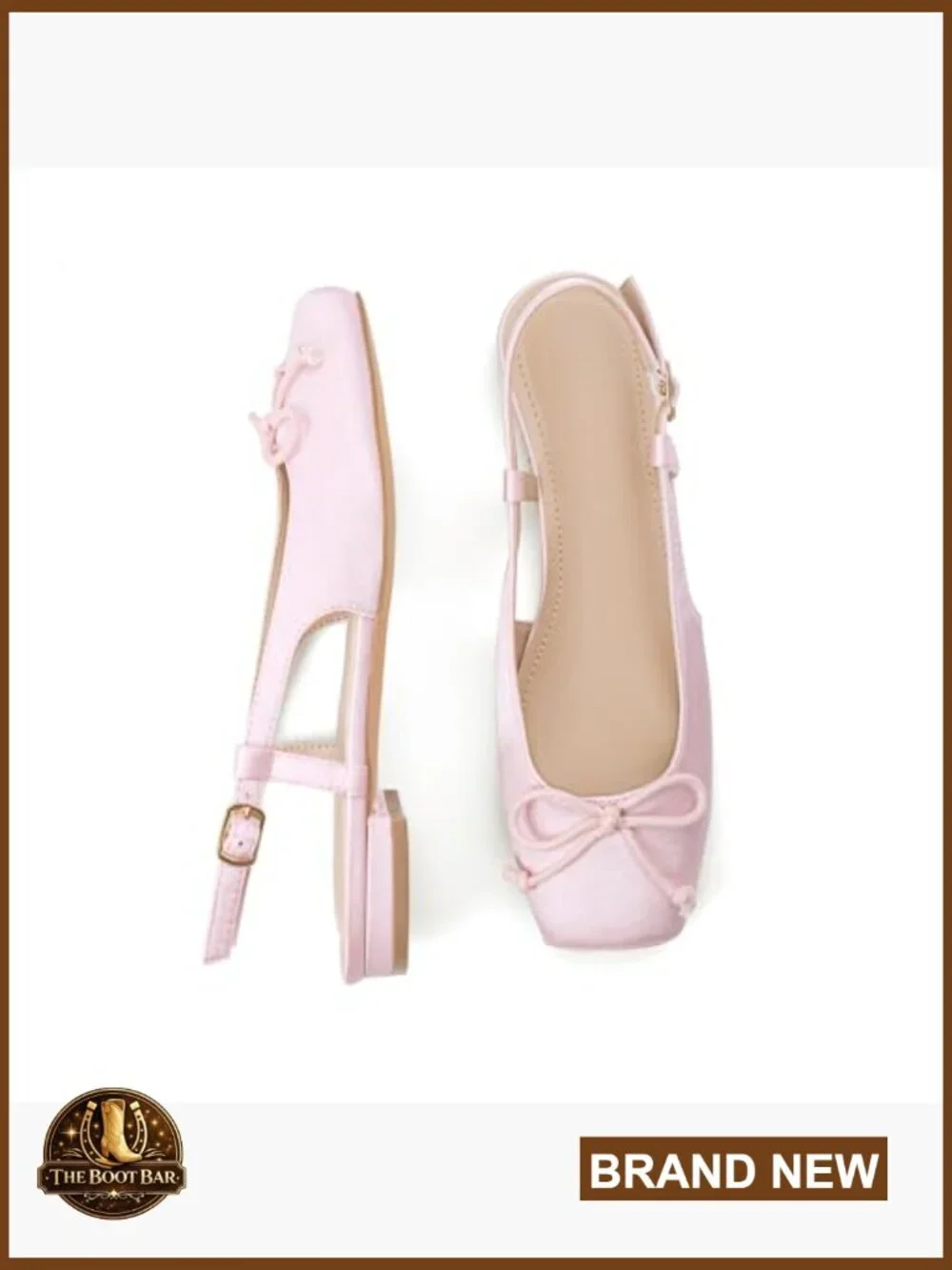 Women's Ballet Flats Slingbacks Square Toe Bow Knit Dressy Flat Shoes with